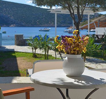 Courtyard overlooking the sea