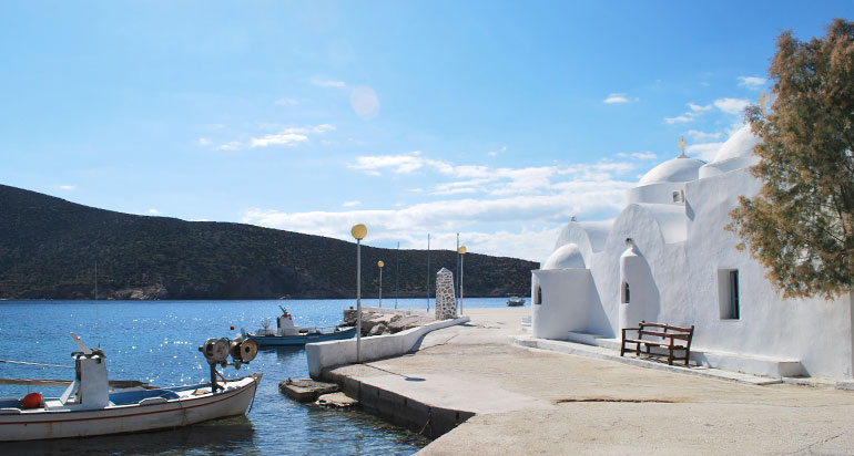 The church of Taxiarchis in Vathi of Sifnos